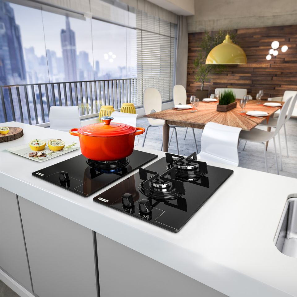 Cooktop a Gás Glass Franke 30x52 c/ 1 Queimador - Requintte
